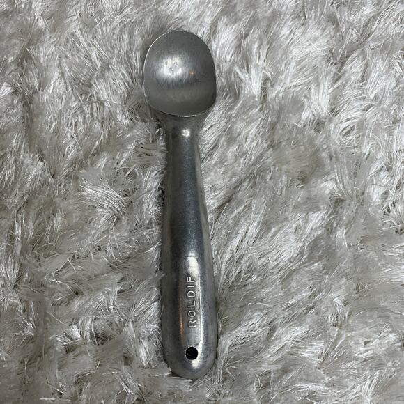 Vintage ROLDIP Aluminum ICE CREAM SCOOP Coldspot Maumee OHIO USA 7.5" - Picture 1 of 7
